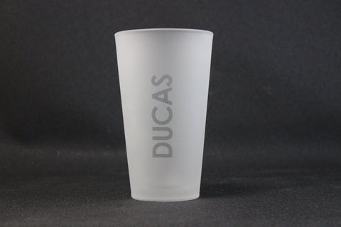 Engraved Frosted 16 oz. Drinking Glasses Bar Beer Drink Water Tumbler Set of 6