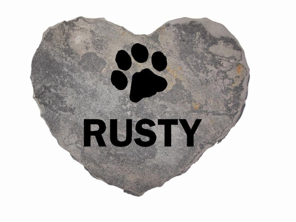 Pet Memorial Headstone Grave Marker Sandblast Engraved Silvermist Chiseled Heart NP 8in.x8in.x2in.    - GR3BCHCS5002