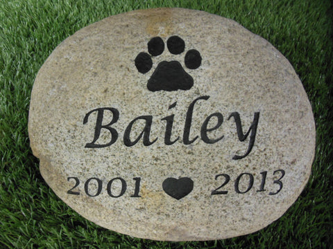 River Rock Pet Memorial  10" to 12"   PNDH